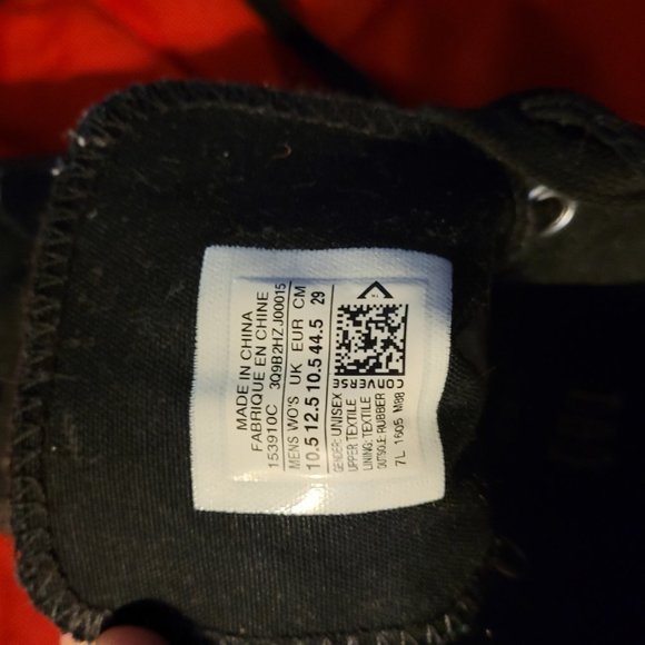 Blk UNion Jack Converse High Tops - Picture 7 of 8